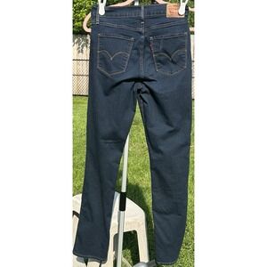 LEVI'S 724 Slim Straight Jeans Women's 28 High Rise‎ 26x29 Dark Wash 18883 0330